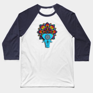 Elefante Mandala Baseball T-Shirt